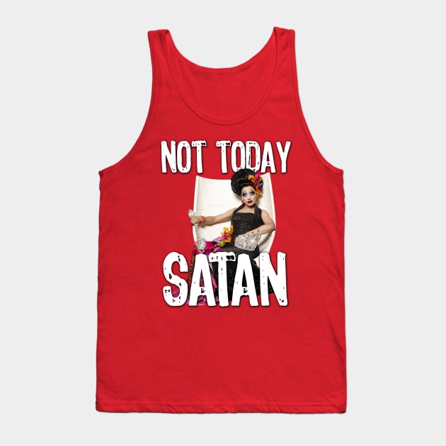 Not Today Satan Tank Top by aespinel